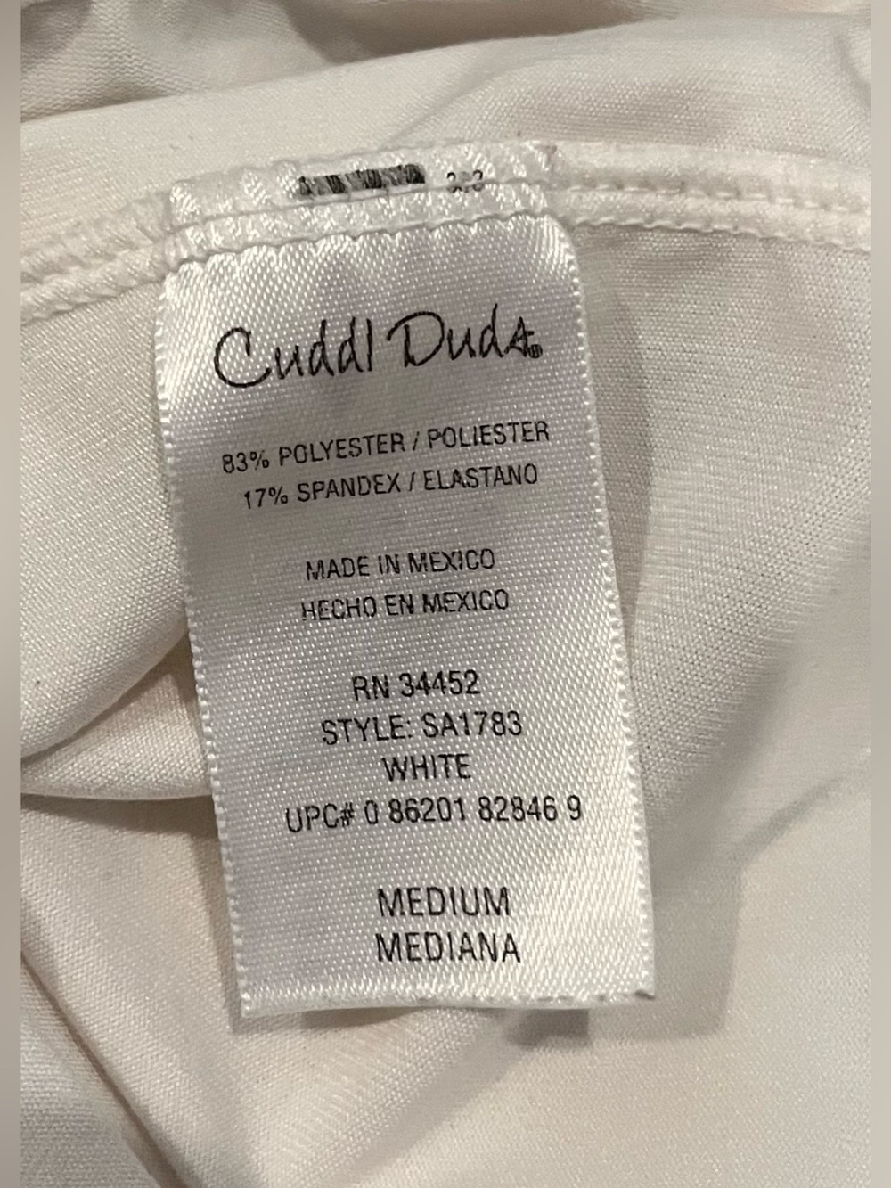 Cuddl Duds women’s White pants - M